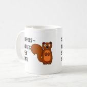 リス-性質の減速バンプ コーヒーマグカップ (正面左)