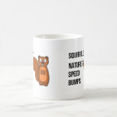 リス-性質の減速バンプ コーヒーマグカップ (中央)