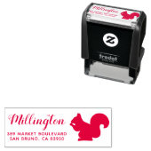 リス |手の名前書と差出人住所 セルフインキングスタンプ (インサイチュ)