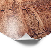 リス – 木材 フォトプリント            (角)