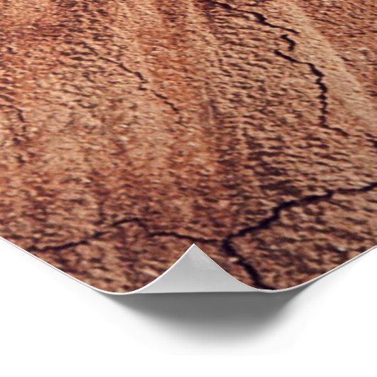 リス – 木材 ポスター (角)