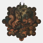 リス – 紙カード装飾文房具 オーナメントカード (正面)