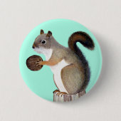 リス 缶バッジ (正面)