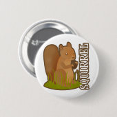 リス 缶バッジ (正面&裏面)
