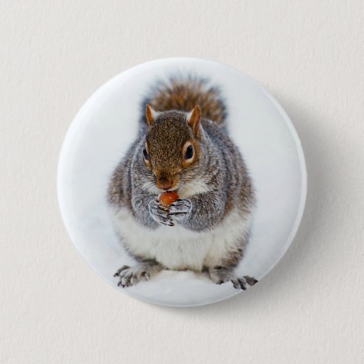 リス 缶バッジ (正面)