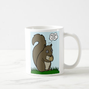 リス& "脳ナット"マグ コーヒーマグカップ