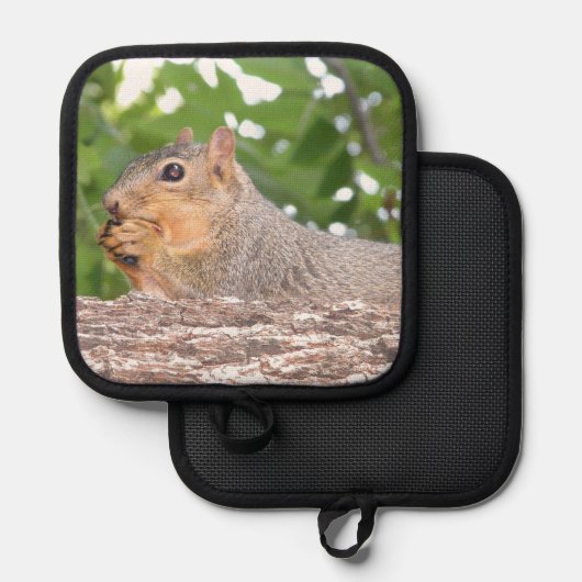 リス 鍋敷き (正面/裏面)