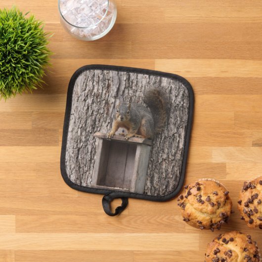 リス 鍋敷き (トップダウン)