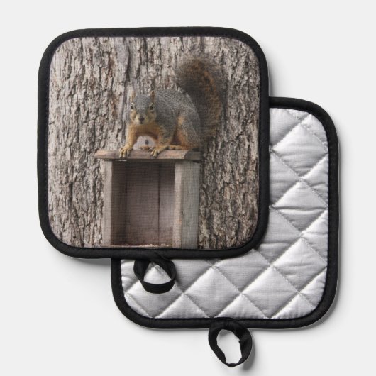 リス 鍋敷き (正面/裏面)