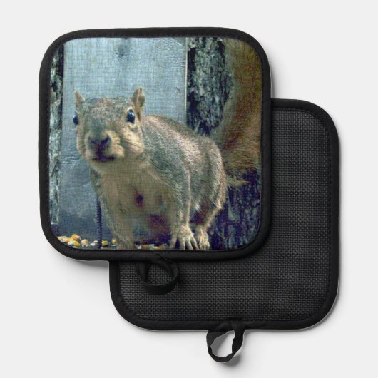 リス 鍋敷き (正面/裏面)