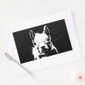 リス 長方形シール (封筒)