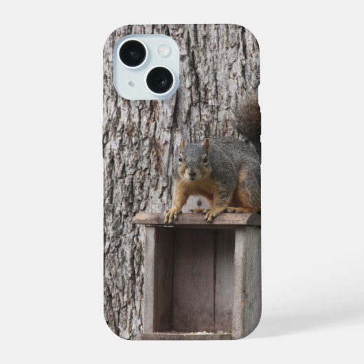 リス iPhone 15ケース (裏面)
