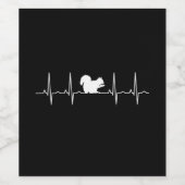 リス – Squirrelハートビートリス恋人ギフト ワインラベル (シングルラベル)