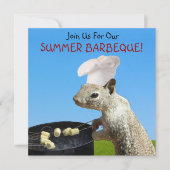 リスBBQ招待状 招待状 (正面)