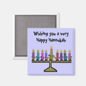 リスHannukah（ユダヤ教）メノラー磁石 マグネット (正面/裏面)