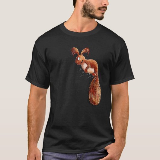 リスI野生動物リス Tシャツ (正面)