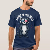 リズの国 トランプ アライグマ 7月4日 サタイア Tシャツ (正面)