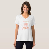 リズイムチャビープラスおもしろいサイズユーモア引用文 Tシャツ (正面フル)