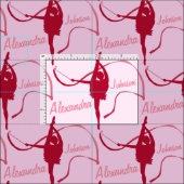 リズミカルな体操選手の女の子の名前のファブリック ファブリック (タイル)