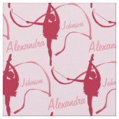 リズミカルな体操選手の女の子の名前のファブリック ファブリック (クローズアップ)