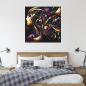 リズミカルな本質 キャンバスプリント (インサイチュ (寝室))