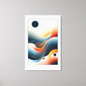 リズミカルな輪郭 キャンバスプリント (正面)