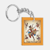 「リズミカルな魂の表現」 キーホルダー (正面左)