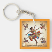 「リズミカルな魂の表現」 キーホルダー (正面)