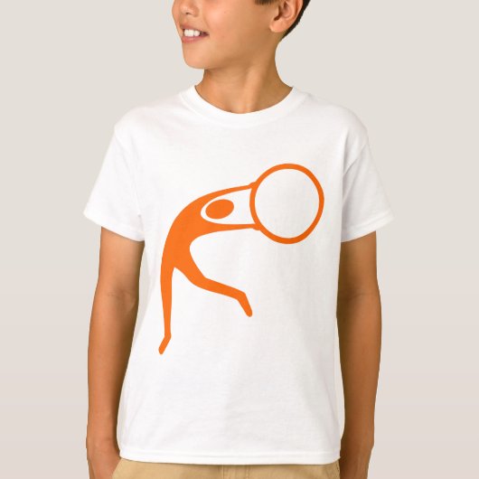 リズミカル体操姿 – オレンジ Tシャツ (正面)