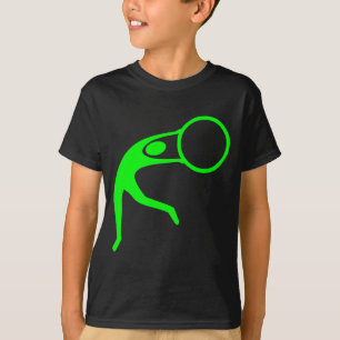 リズミカル体操姿 – 緑 Tシャツ