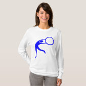 リズミカル体操姿 – 青 Tシャツ (正面フル)