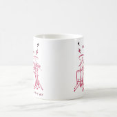 リズミカル稲妻：私の方法でドラムアートトリブレンドS コーヒーマグカップ (中央)