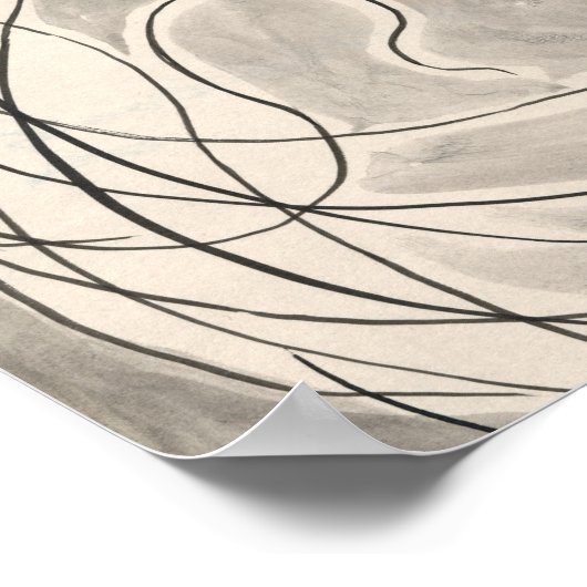 リズミカル線 | Abraham Walkowitz ポスター (角)