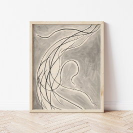 リズミカル線 | Abraham Walkowitz ポスター