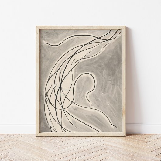 リズミカル線 | Abraham Walkowitz ポスター