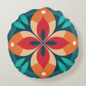 リズミカル開花 ラウンドクッション (裏面)