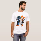 リズミックフュージョン: 影と色彩のダンス Tシャツ (正面フル)