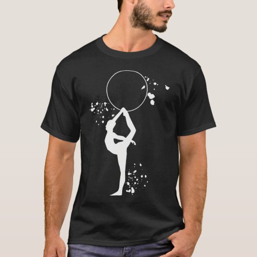 リズミック+新体操+フープ+女子 Tシャツ (正面)
