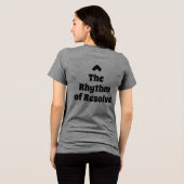 リズムある決意 意図ある生き方 Tシャツ トライブレンドTシャツ (裏面全面)
