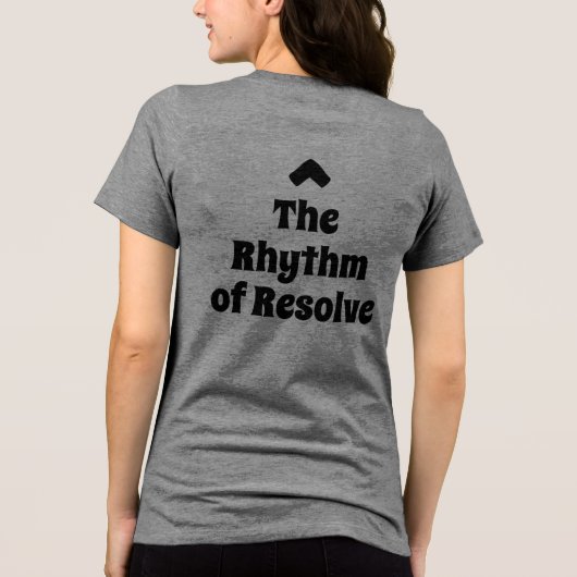 リズムある決意 意図ある生き方 Tシャツ トライブレンドTシャツ (裏面)