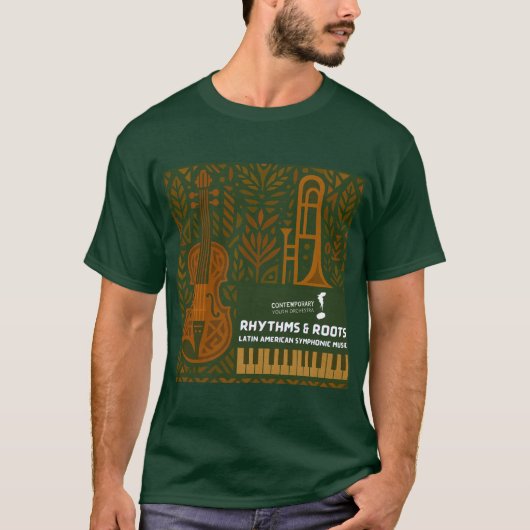 リズムとルーツ メンズTシャツ Tシャツ (正面)