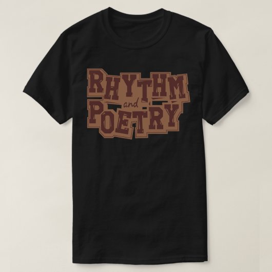 リズムと詩ラップの Tシャツ (デザイン正面)