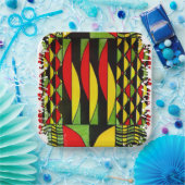 リズムの入った色のスプラッシュ ペーパープレート (パーティー)