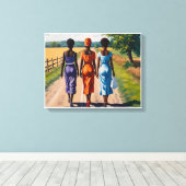 リズムの旅 キャンバスプリント (インサイチュ (ウッドフロア))