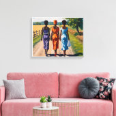 リズムの旅 キャンバスプリント (インサイチュ (リビング))