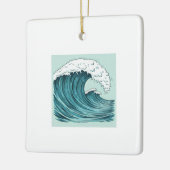 リズムの海 セラミックオーナメント (左)