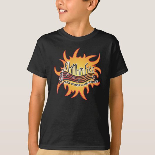 リズムの火のロゴ Tシャツ (正面)