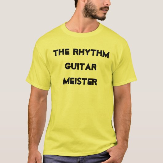 リズムギター・マイスター 楽器を楽しもう Tシャツ (正面)