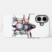 リズム・イン・モーション:ドラマー・パフォーマンス・ポスト Case-Mate iPhoneケース (裏面 (横))