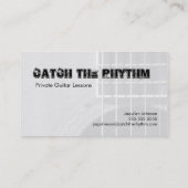 リズム-セピア色のクローズアップ1 --をつかまえて下さい 名刺 (裏面)